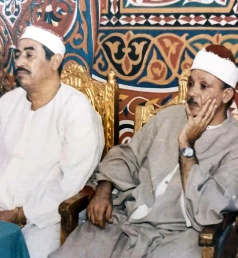 الشيخ محمد محمود الطبلاوي والشيخ عبد الباسط عبد الصمد