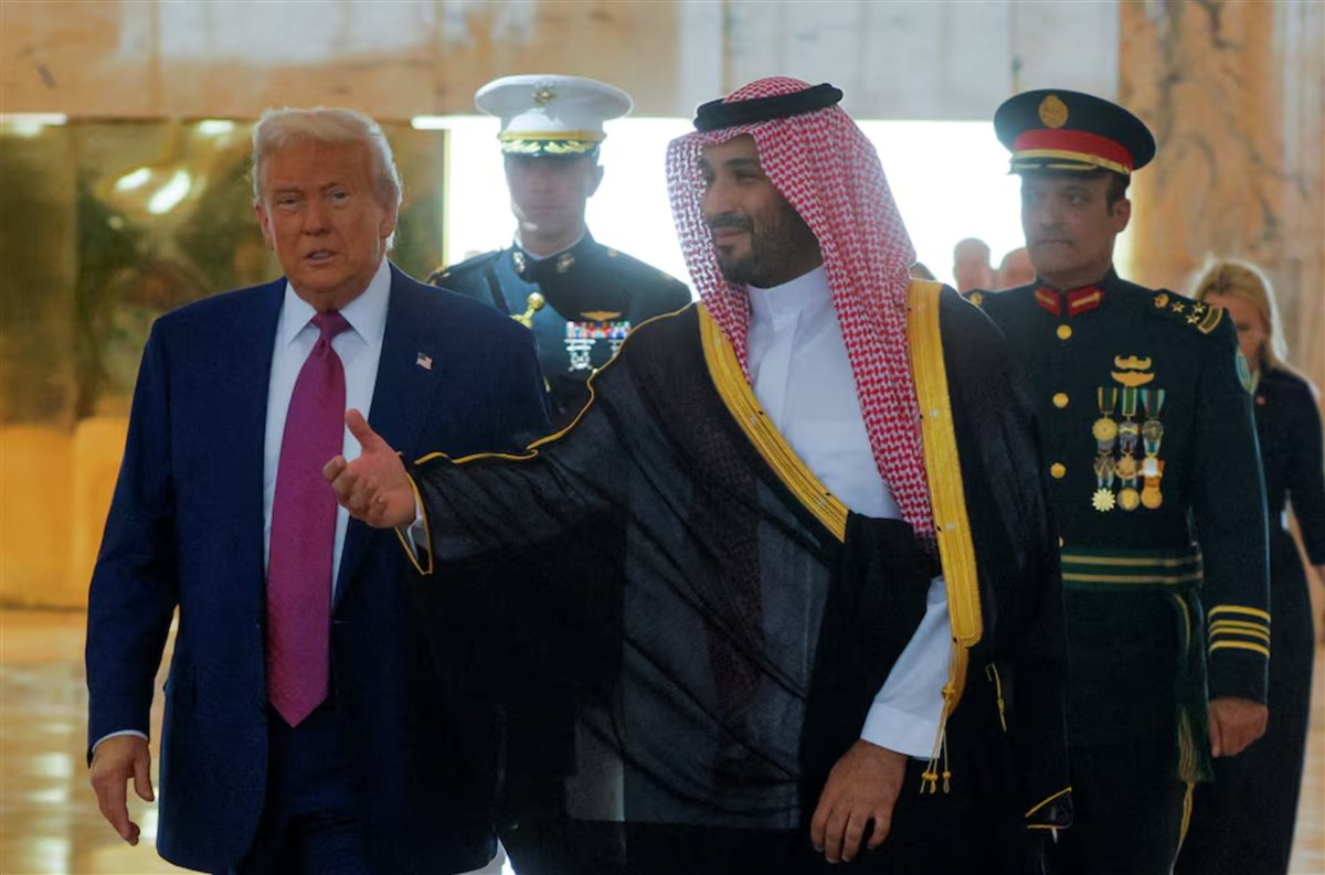 الرئيس الأمريكي دونالد ترامب وولي العهد السعودي الأمير محمد بن سلمان