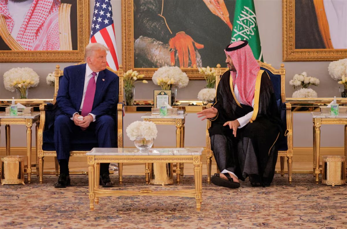الرئيس الأمريكي دونالد ترامب وولي العهد السعودي الأمير محمد بن سلمان
