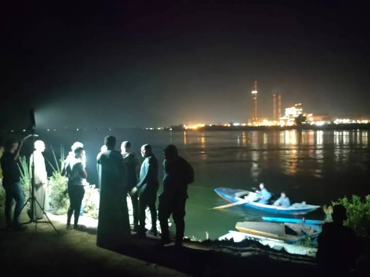 سقوط تروسيكل في النيل بأسيوط