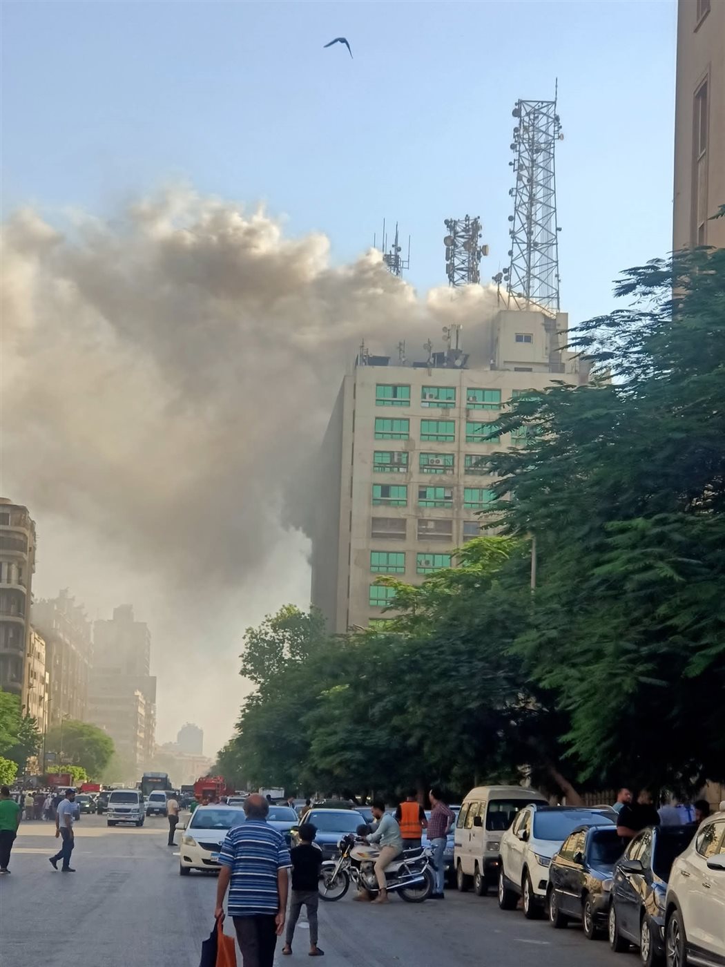 حريق سنترال رمسيس