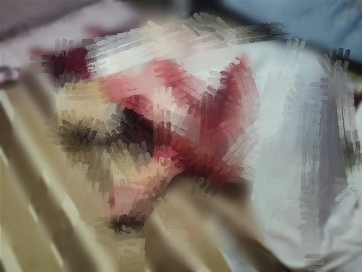 الأب بعد مقتله على يد نجله