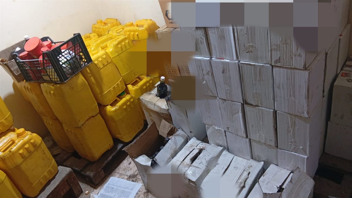 جانب من الحملة والمضبوطات