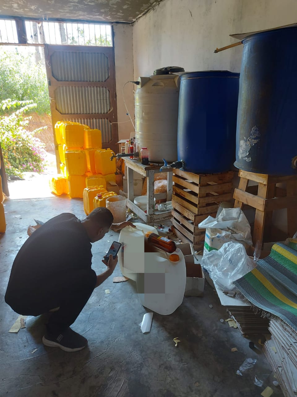 جانب من الحملة والمضبوطات