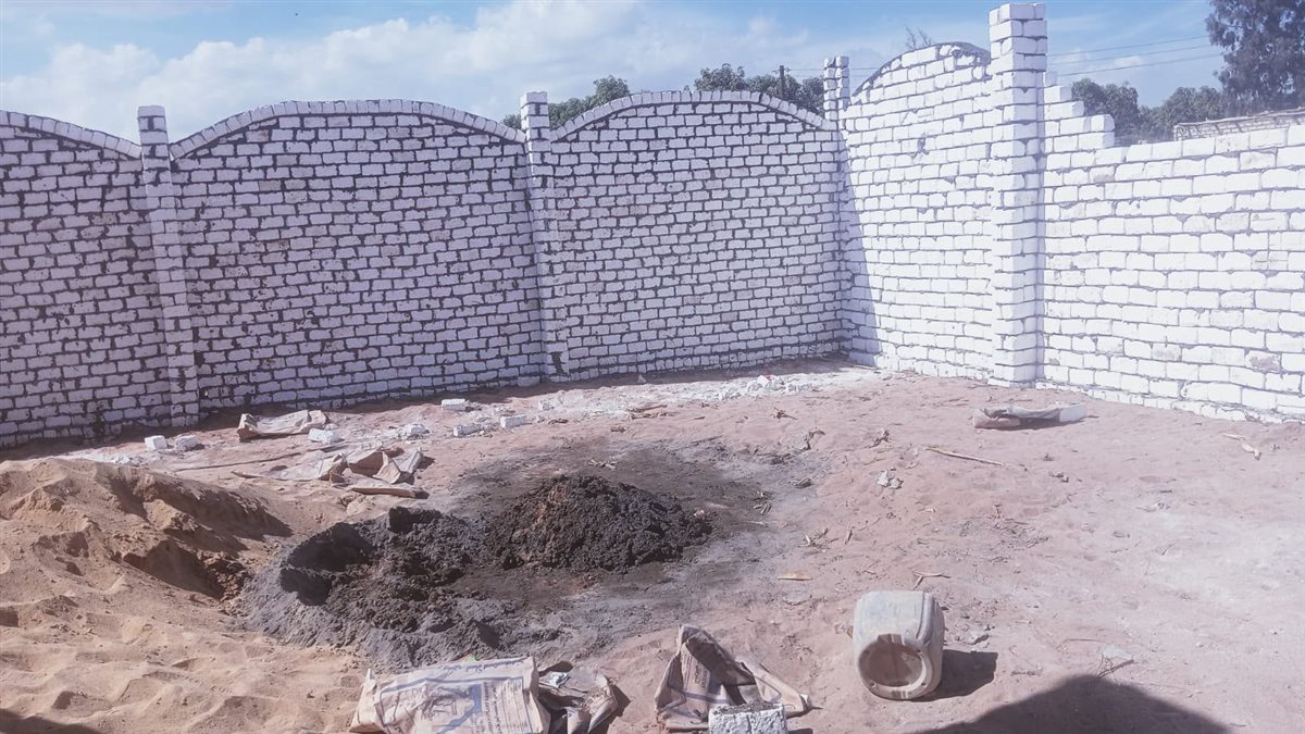 جانب من أعمال الازالة بقرية الفردان