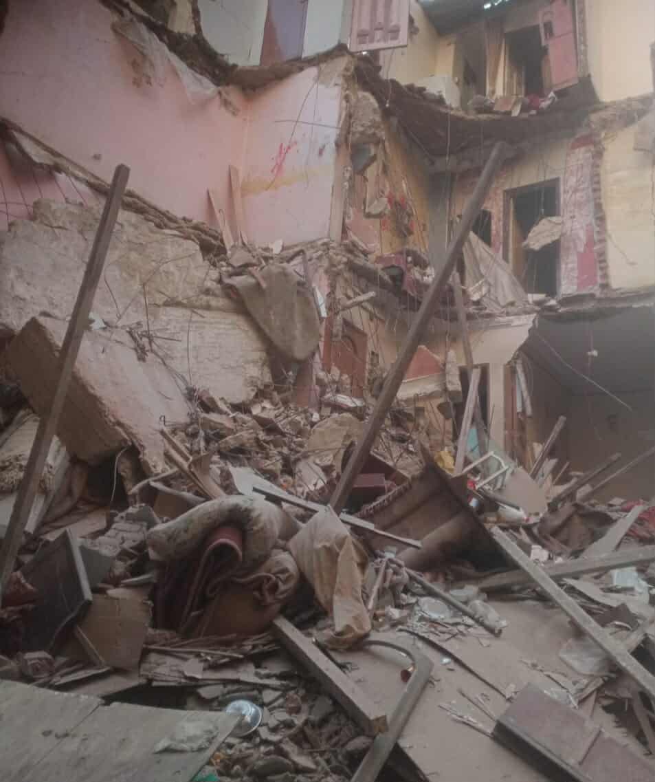 انهيار عقار عين شمس