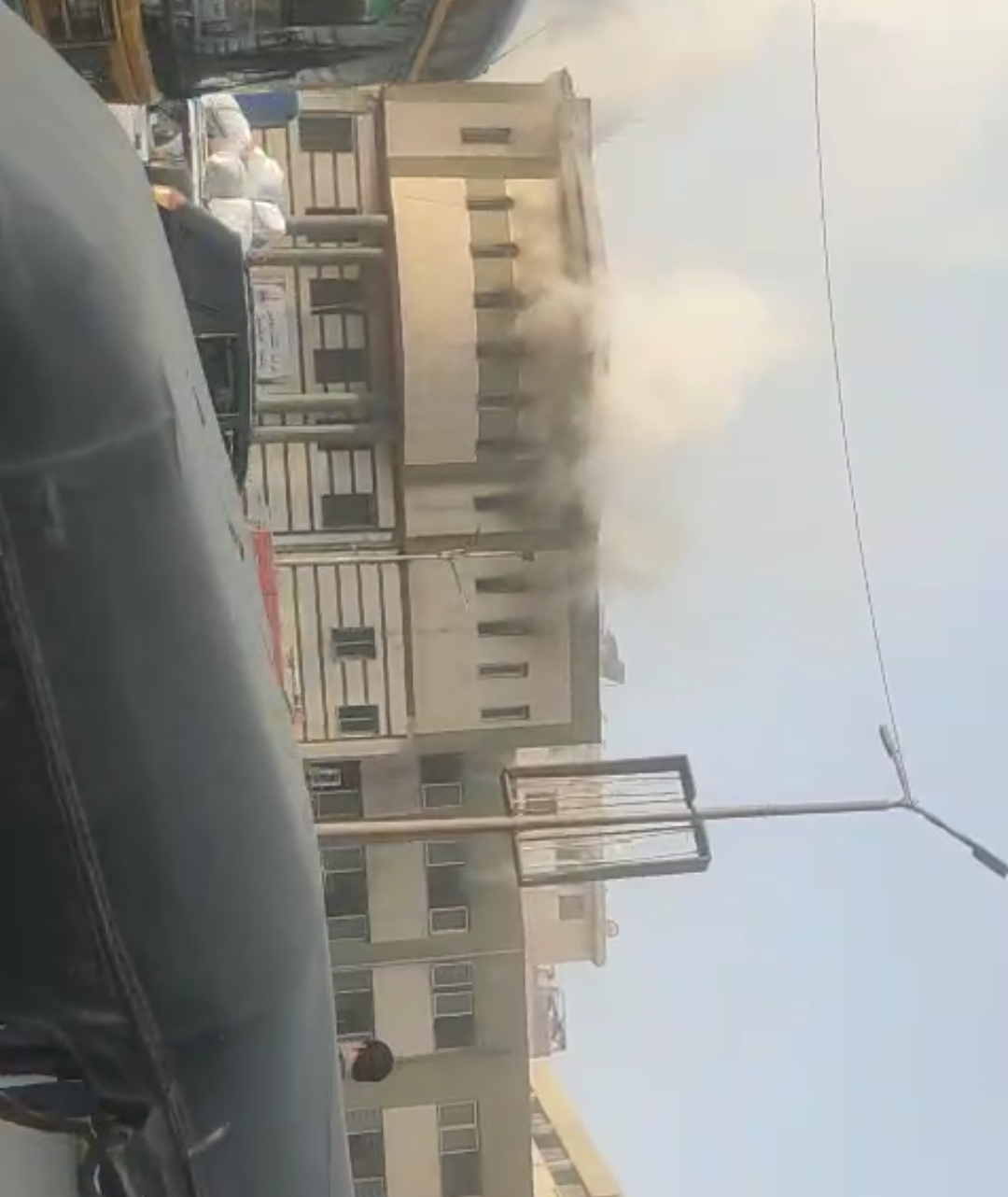 حريق حي شبرا الخيمة 
