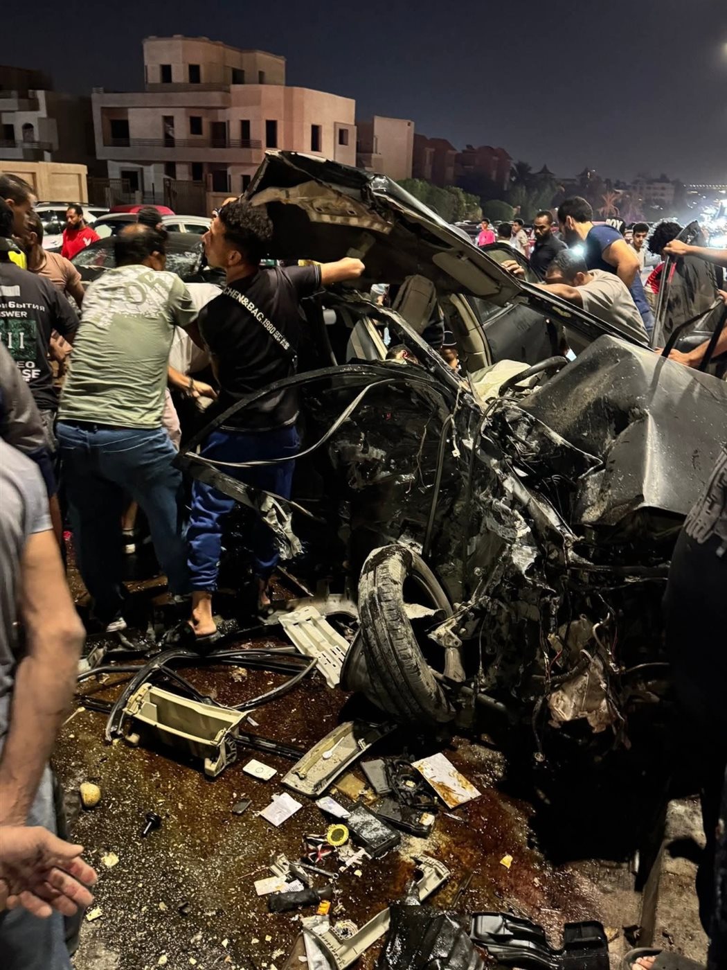 <strong>حادث التجمع بالقاهرة الجديدة</strong>
