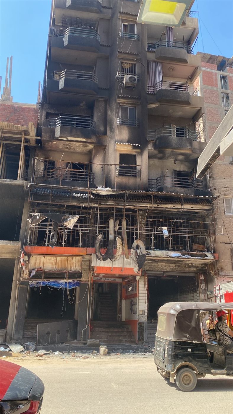 حريق عقار فيصل 