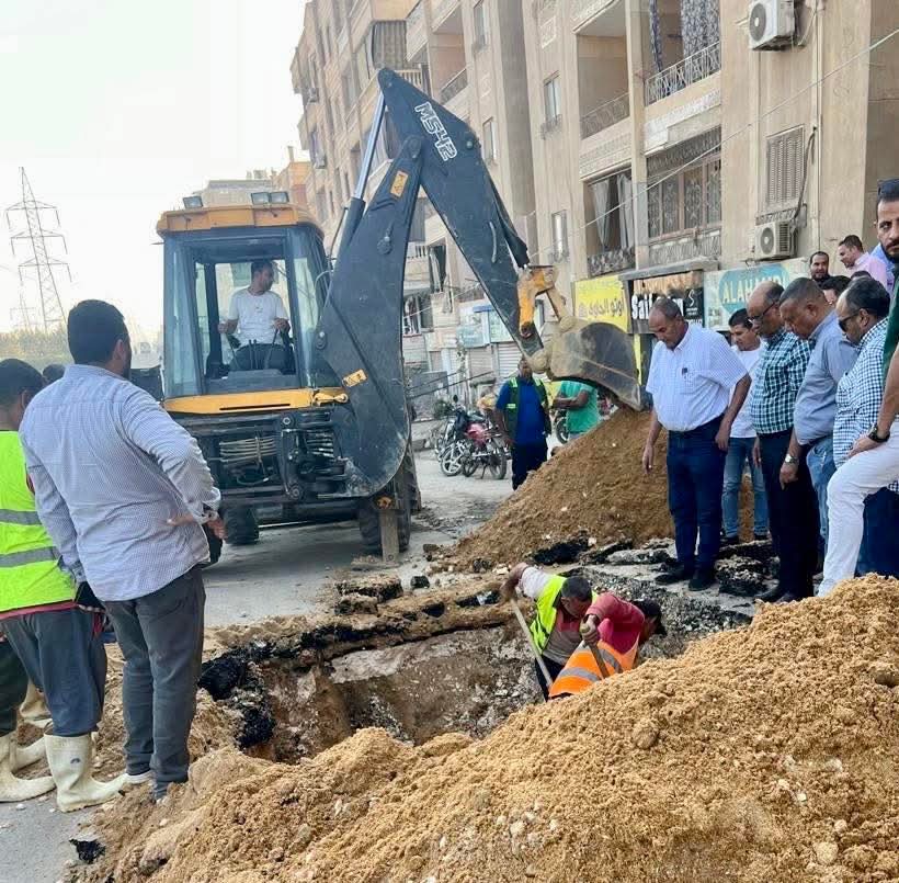 سبب انقطاع المياه في حدائق الأهرام