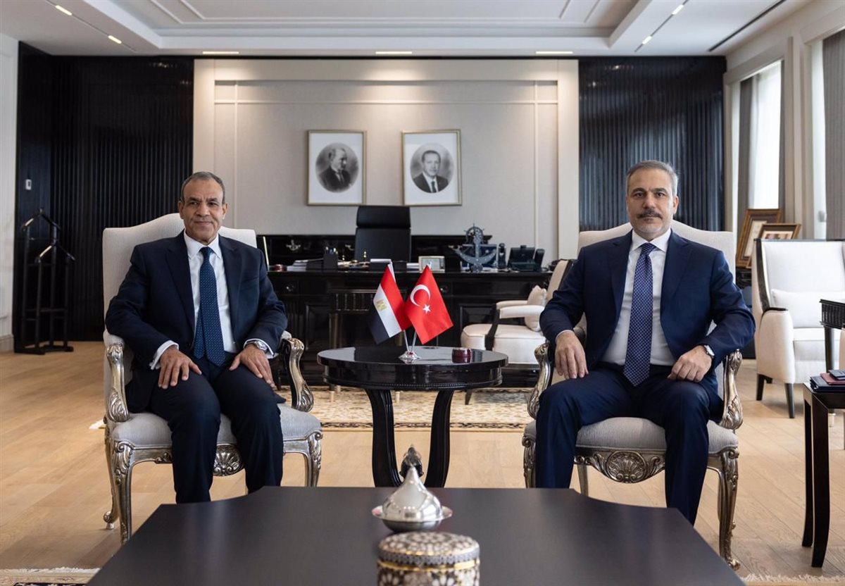 وزير الخارجية المصري ونظيره التركي