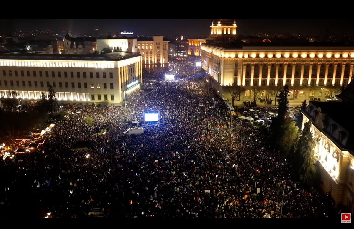 احتجاجات واسعة في بلغاريا