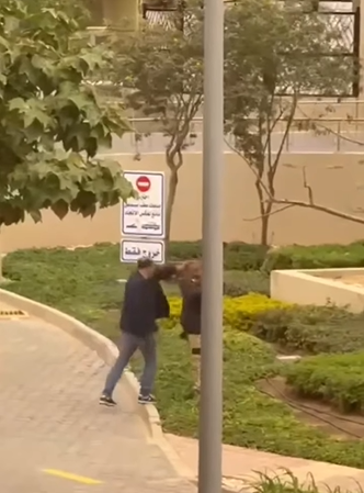 جانب من الفيديو المتداول&nbsp;