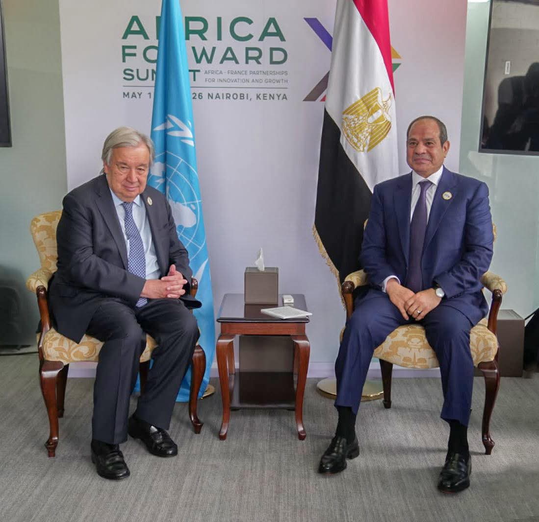 الرئيس السيسي والأمين العام للأمم المتحدة