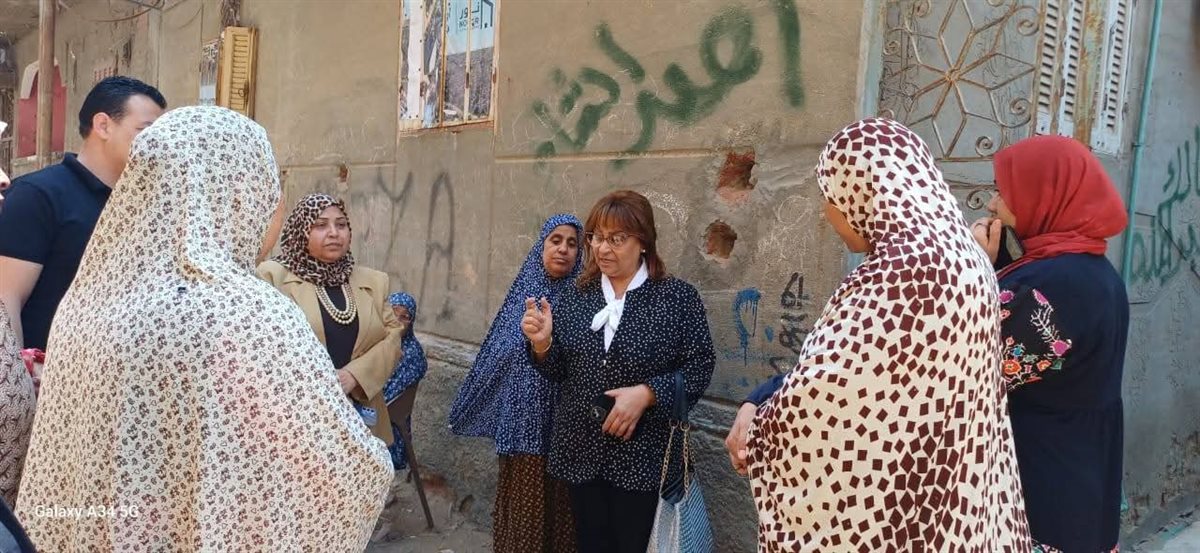 جانب من حملة طرق الأبواب في محافظة الإسماعيلية&nbsp;