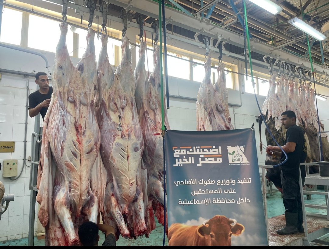 توزيع اللحوم على الأسر الأولى بالرعاية