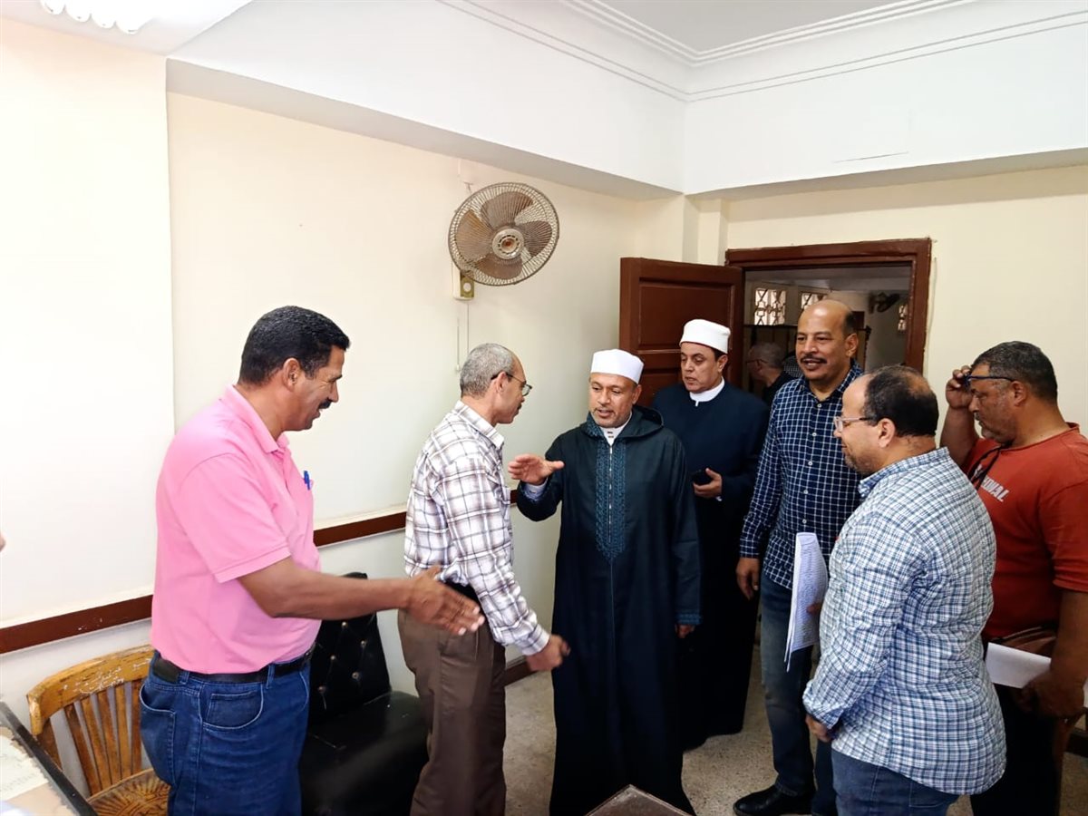 جانب من جولة وكيل وزراة الأوقاف في محافظة الإسماعيلية بديوان عام المديرية