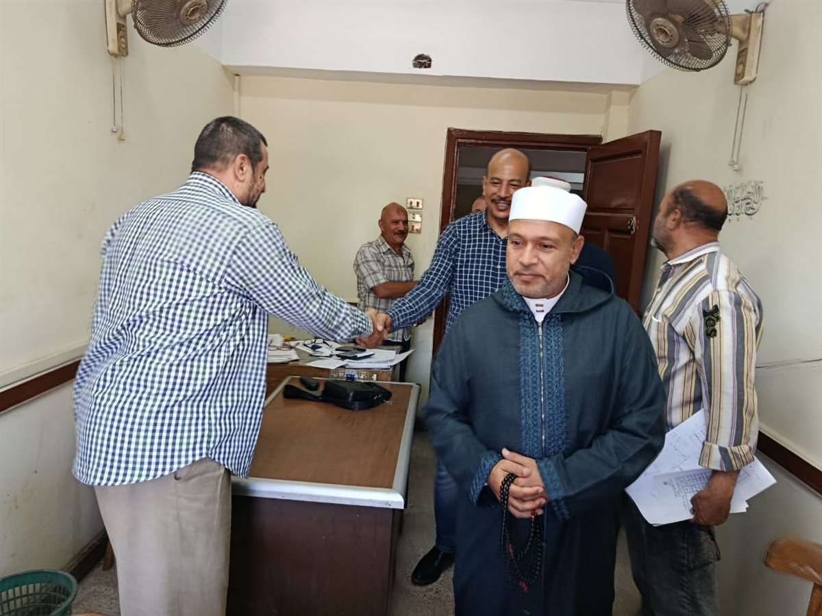 جانب من جولة وكيل وزراة الأوقاف في محافظة الإسماعيلية بديوان عام المديرية