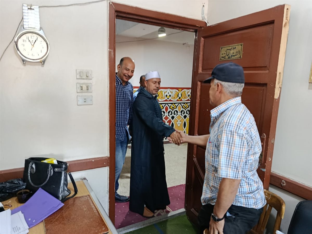 جانب من جولة وكيل وزراة الأوقاف في محافظة الإسماعيلية بديوان عام المديرية