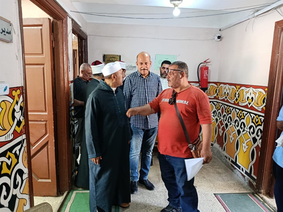جانب من جولة وكيل وزراة الأوقاف في محافظة الإسماعيلية بديوان عام المديرية