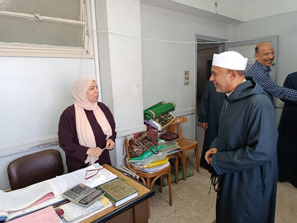 جانب من جولة وكيل وزراة الأوقاف في محافظة الإسماعيلية بديوان عام المديرية