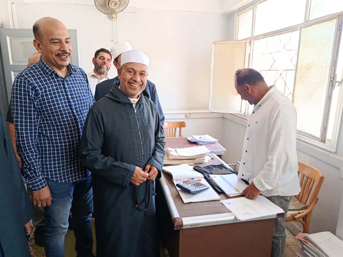 جانب من جولة وكيل وزراة الأوقاف في محافظة الإسماعيلية بديوان عام المديرية