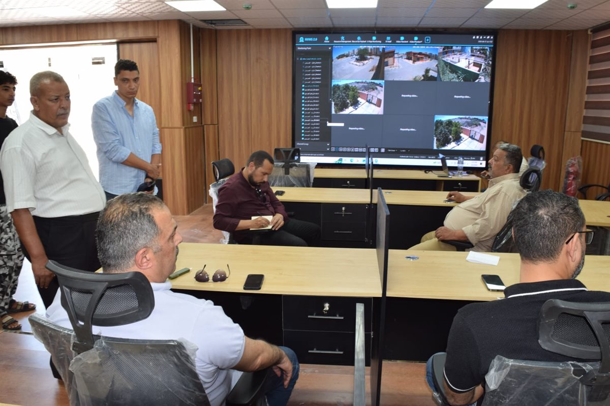 جولة رئيس الشركة بمركز الأزمات&nbsp;