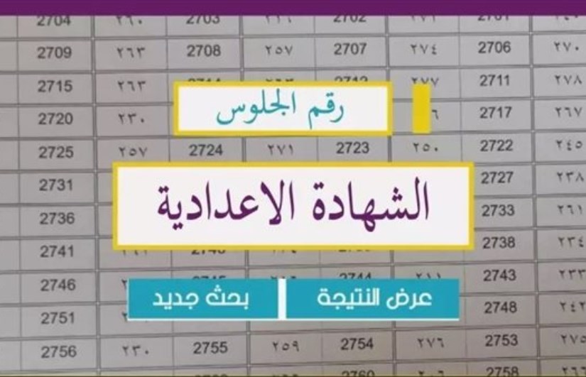 نتيجة الشهادة الإعدادية 2026