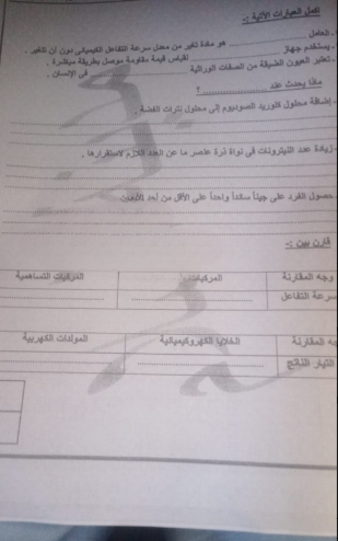 تداول امتحان العلوم للشهادة الإعدادية 2026 القاهرة