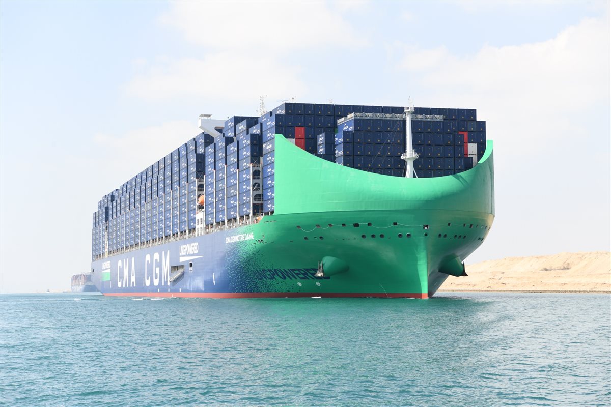 سفينة الحاويات الفرنسية العملاقة CMA CGM NOTRE DAME