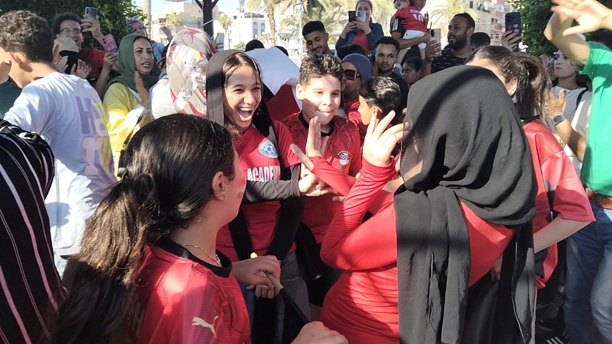 احتفال أهالي الإسماعيلية بالتأهل&nbsp;