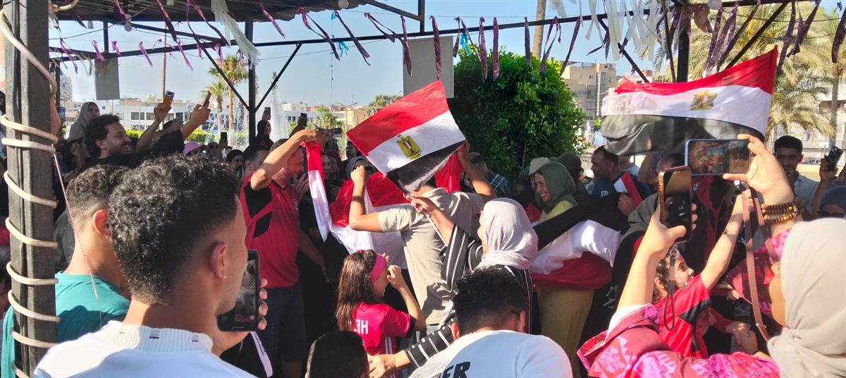 احتفال أهالي الإسماعيلية بالتأهل&nbsp;