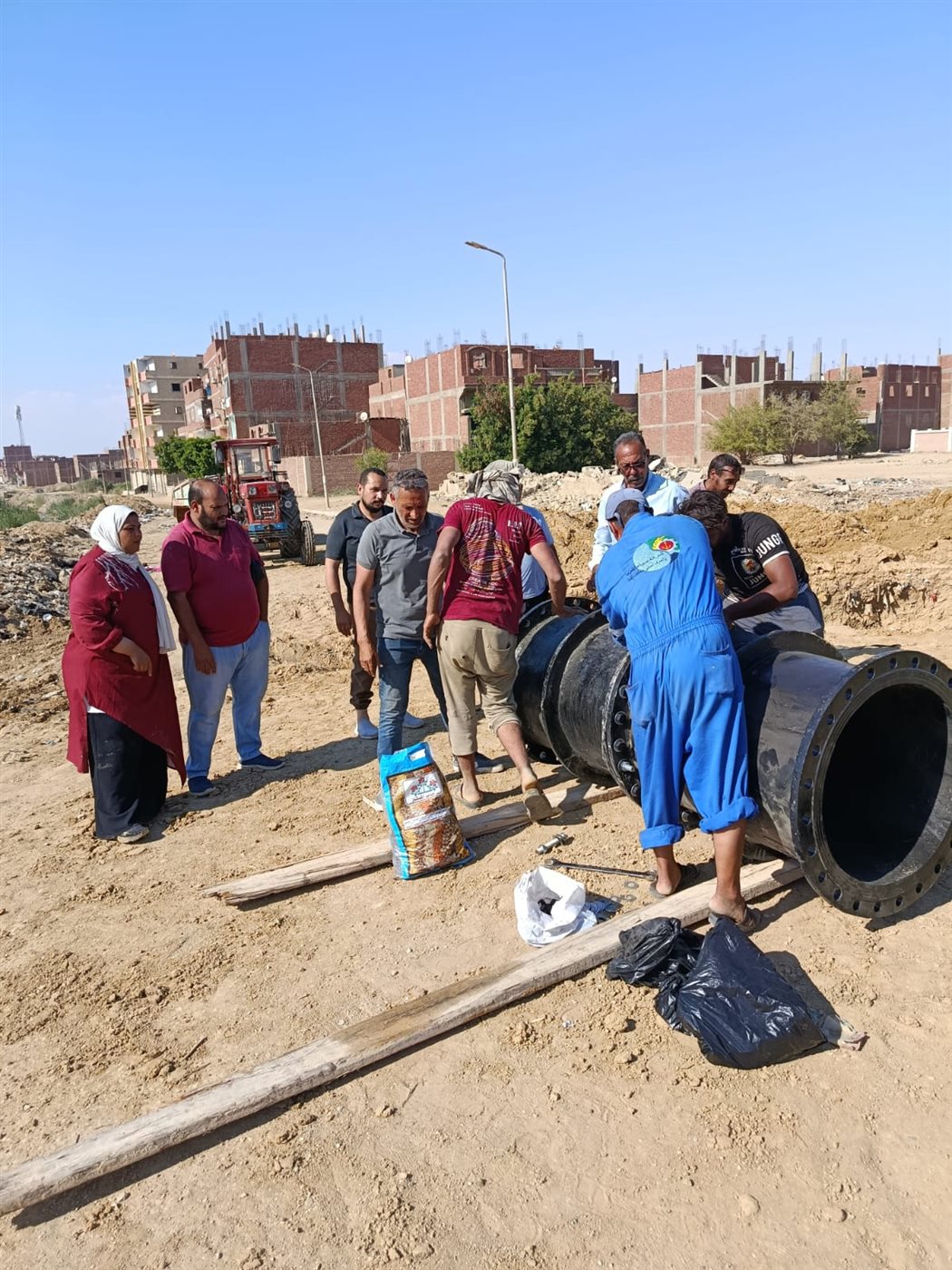جانب من أعمال الإصلاح&nbsp;