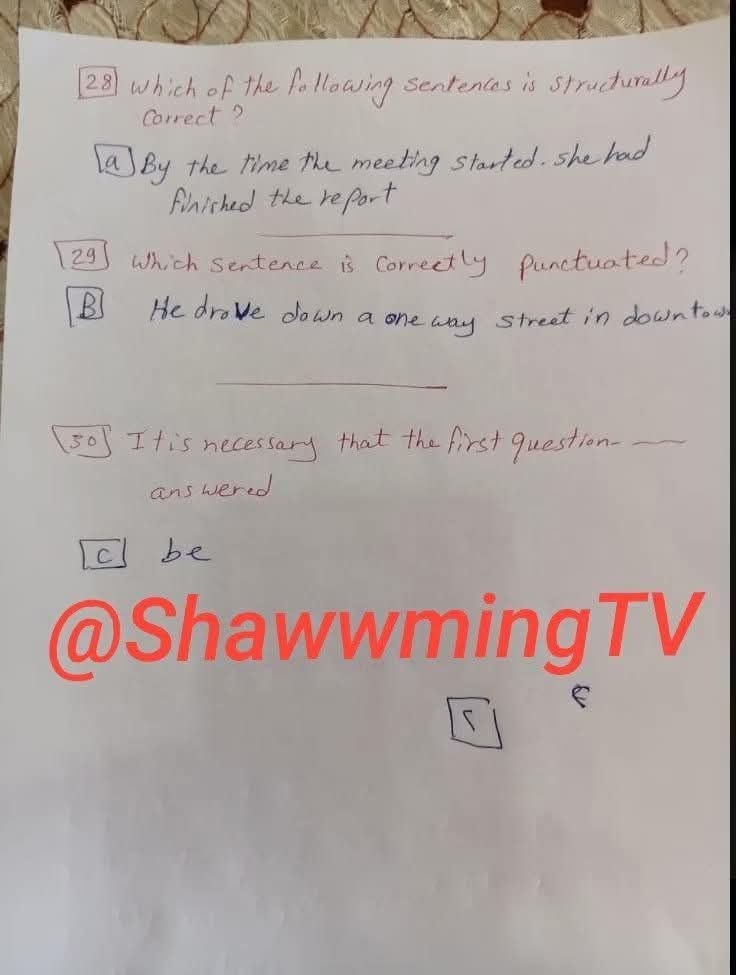 حل امتحان إنجليزي ثانوية عامة 2026