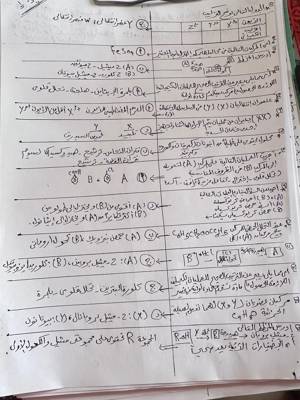 إجابة امتحان الكيمياء ثانوية عامة 2026