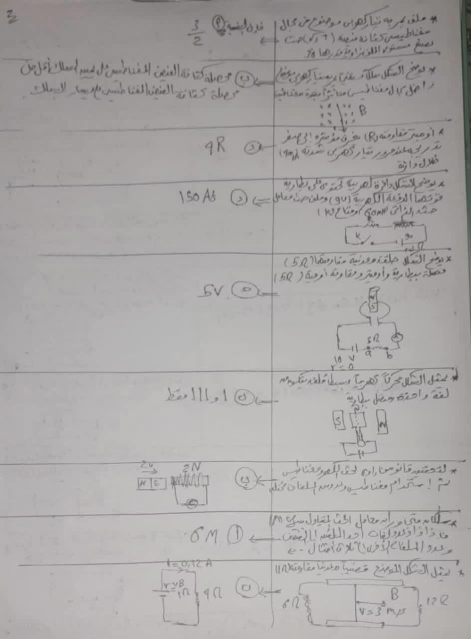 حل امتحان فيزياء تالته ثانوي عام 2026