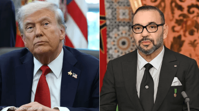 الرئيس الأمريكي والعاهل المغربي