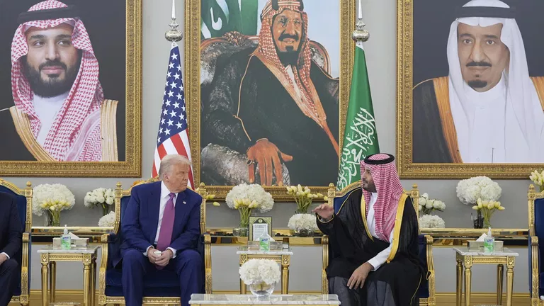 ولي العهد السعودي والرئيس الأمريكي&nbsp;