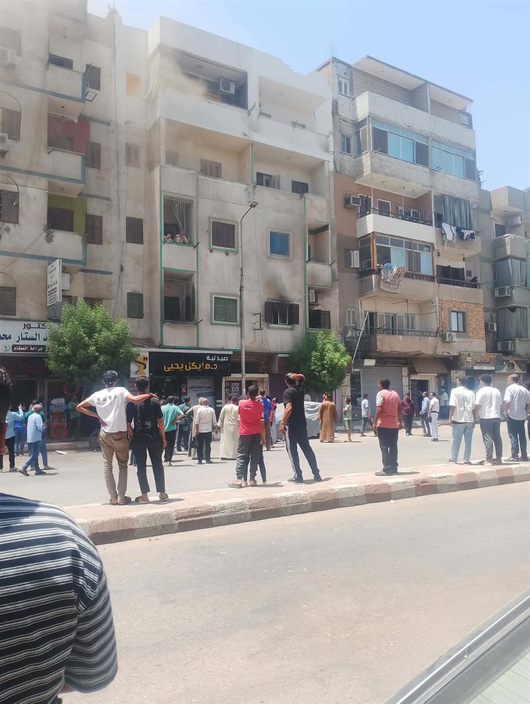 حريق داخل عيادة في قنا