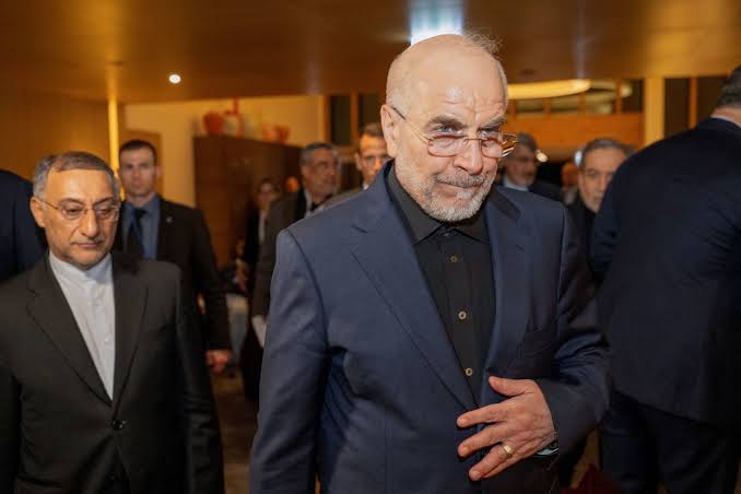 رئيس البرلمان الإيراني محمد باقر قاليباف&nbsp;