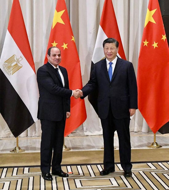 الرئيس السيسي ونظيره الصيني
