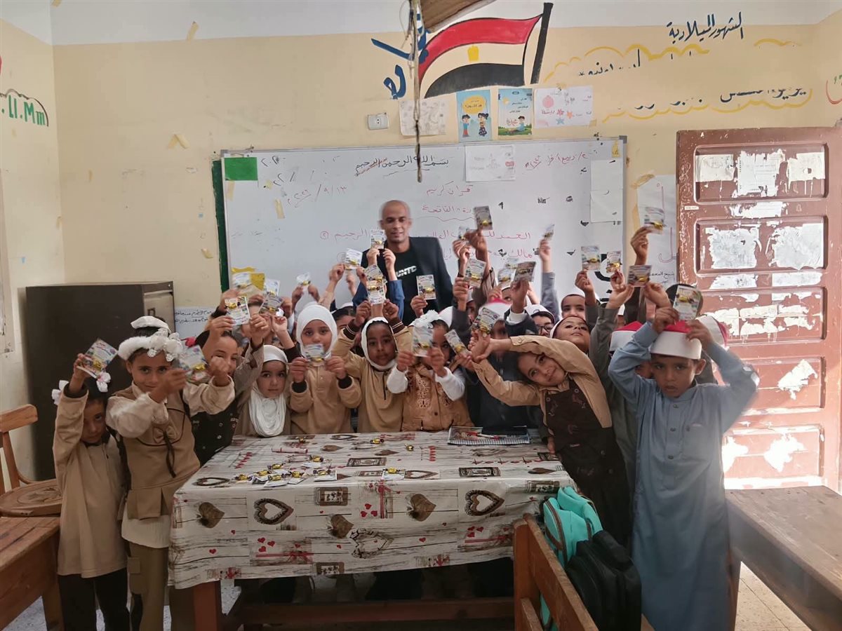 جانب من استقبال الطلاب