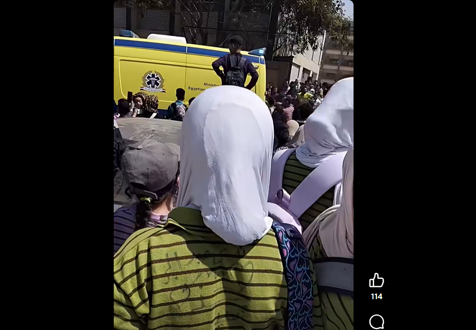 سقوط بوابة مدرسة دار السلام الإعدادية بمحافظة القاهرة