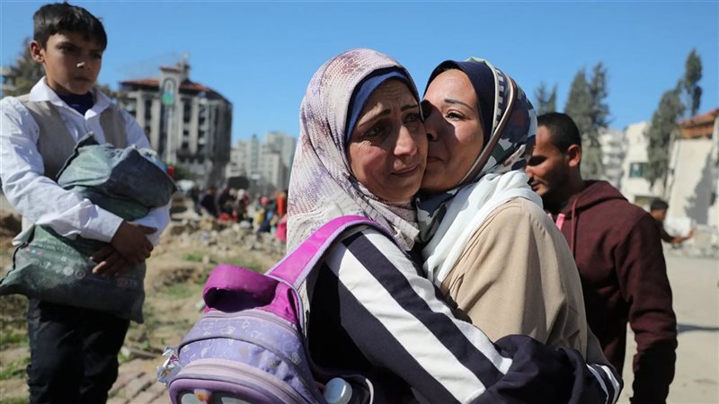 نازحون فلسطينيون