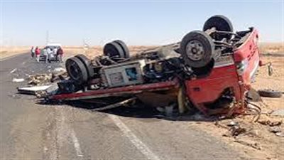 مصرع شخصين في حادث تصادم أعلى محور روض الفرج