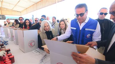 وزيرا الصحة والتضامن يتفقدان مراكز الهلال الأحمر المصري بالعريش