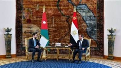 السيسي يستقبل ولي عهد الأردن ويؤكد حرص مصر على تعزيز العلاقات الثنائية