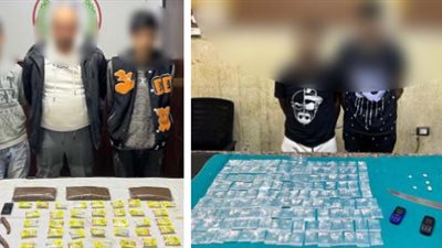 ضبط 5 متهمين بحوزتهم 2 كيلو من مخدر الإستروكس في عين شمس