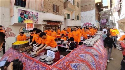 مائدة المطرية 2025.. تجهيز 10 أطنان لحوم لأكبر إفطار جماعي