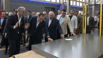 مدبولي يفتتح توسعات مصنع قنديل للصلب